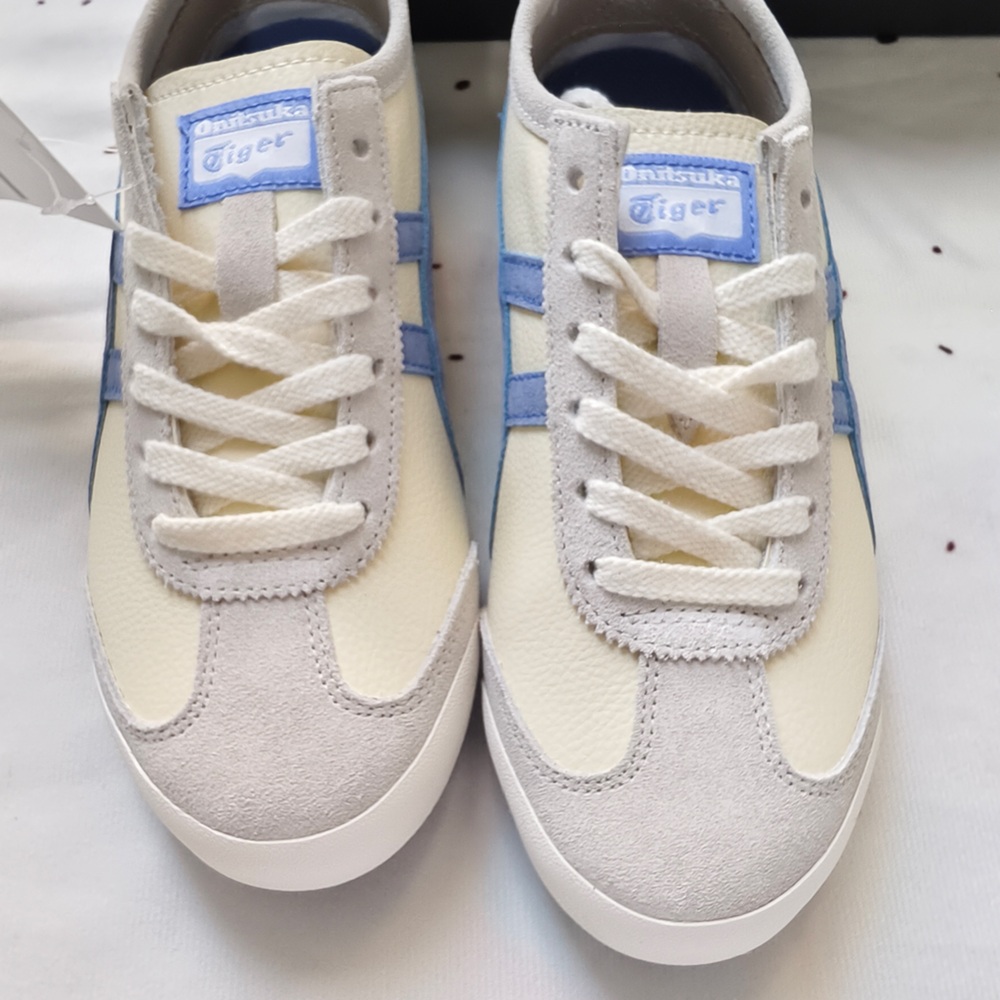 Onitsuka Tiger by Asics Men's Cream & Blue Low-Profile Sneaker - Picture 5 of 9